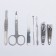 Manicure set "braid", 7 items, in a case, color mix