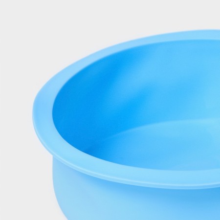 Baking uniform “Circle”, silicone, 15.5 × 5.5 cm, internal d = 15.5 cm, blue color-3
