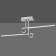 Ceiling chandelier Mantra Cinto, Led, 1600lm, 3000k, 960x85x360 mm, chromium color