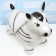 Toy - Children's jumper "Zebra" rubber inflatable, 49x24cm, black and white