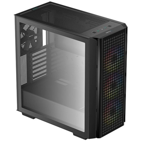 The deepcool CG540 case is black without BP ATX 2x120mm 1x140mm 2xusb3.0 Audio Bott PSU-2