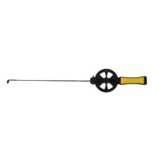 Winter fishing rod, plastic handle, guide fishing lines, yellow, HFB-15
