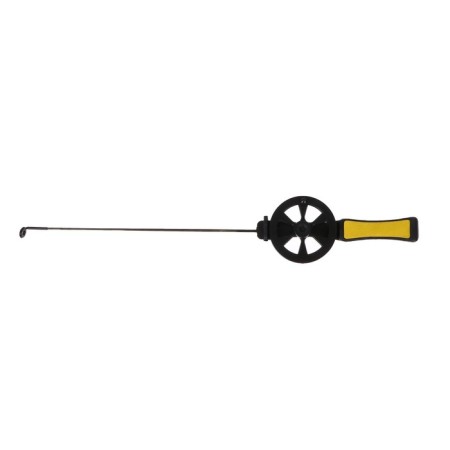 Winter fishing rod, plastic handle, guide fishing lines, yellow, HFB-15
