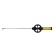 Winter fishing rod, plastic handle, guide fishing lines, yellow, HFB-15