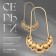 Earrings Metal "Pins" bunches, color gold