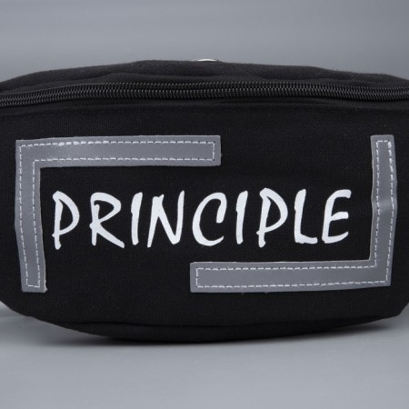 Board waist, textile Principe, 35 x 12 x 5 cm, reflector. stripes, lightning departure, black-4