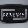 Board waist, textile Principe, 35 x 12 x 5 cm, reflector. stripes, lightning departure, black