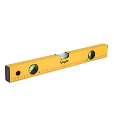 Aluminum tundra level, 3 eye, ruler, 400 mm
