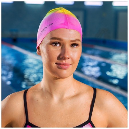 TwinTop swimming cap, silicone, girth 54-60 cm, Mix color-2