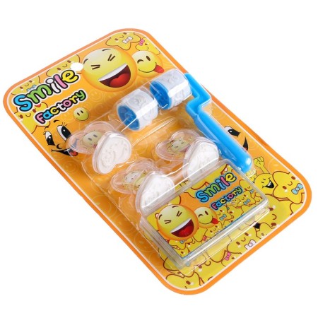 Printing color "Smile", set of 3 pcs., Roller-flip with 2 nozzles, stamp pillow-1