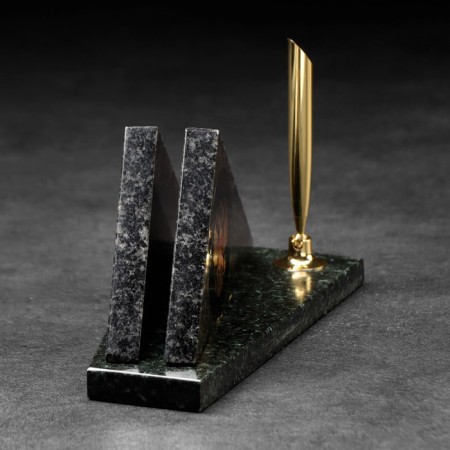 Table "Triangle" set, with a coat of arms, a coil-6