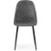 Capri Metal/Velvet, Black/Gray chair 45x51x86 cm