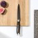 Knife Kitchen shade "Energy", universal, blade 12.5 cm, black color