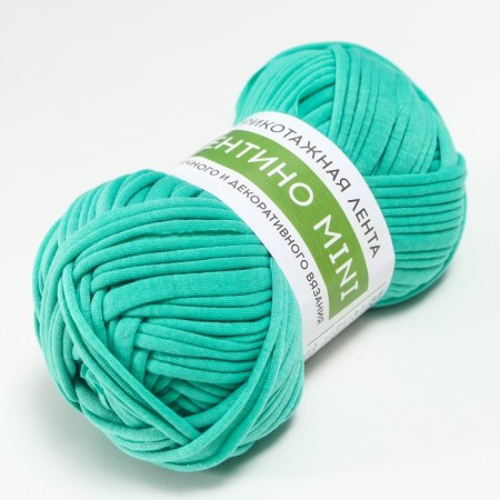 Knitted yarn 100% cotton "Lentino mini" 100 g 40 m color 31 turquoise-1
