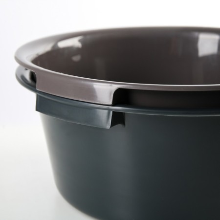 Round household basin "Economy", 12 l, color mix-6