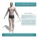 Elastic bandage on the knee joint Ttoman KS-E, beige color, size M
