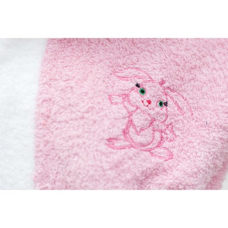 Baby bunny "Bunny", height 116 cm, pink+white, Makra-4