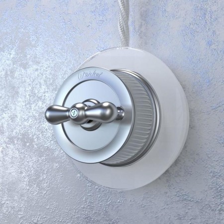 Two-clavy switch for 4 positions WL19-01-05, retro, matte chromium-2