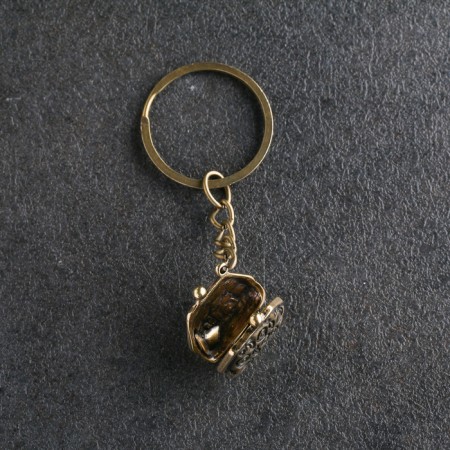 Souvenir-sides "wallet", brass, amber-3