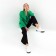 Jacket female mist size 48-50, green color