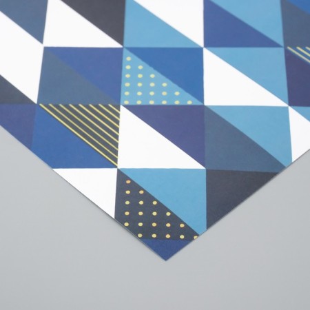 Scrapbooking paper bilateral "Scandinavia" density 180 grams set 5 pcs 30.5x32 cm-5
