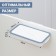 Holder for the garbage bag suspended on the door 1.7 cm, white color