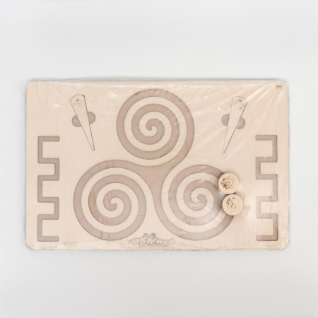 Puzzle interhemispheric board Large "Spirals Curls"-7