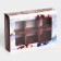 New Year. Box under 6 sweets "with New GOD!", 13.7 x 9.8 x 3.8 cm, confectionery packaging