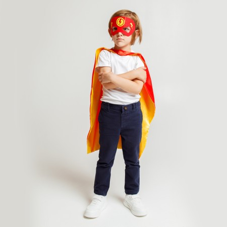 Carnival set "Red Lightning": cloak and mask-4