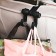 Killer-crunch on the headrest, two hooks, black