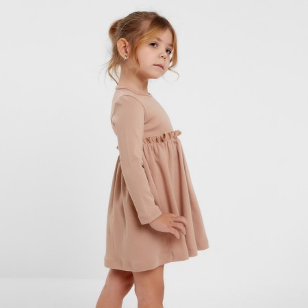 Платье для девочки, цвет бежевый. Рост 92 см-1