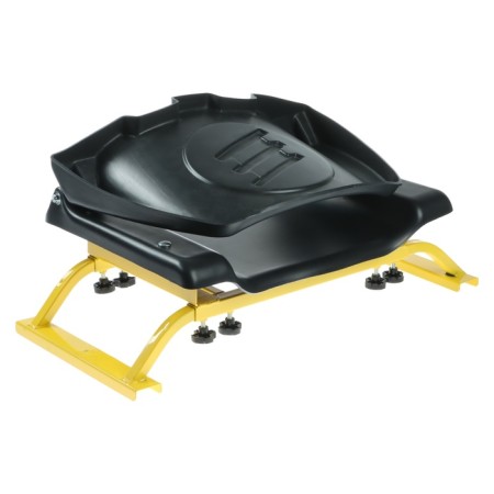 Universal seat transverse extrusion, with a plastic folding seat with a back-1