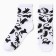 Women's socks "cats" white color, rr 38-40 (25 cm)