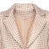Female jacket, light beige color, goose foot, size 56