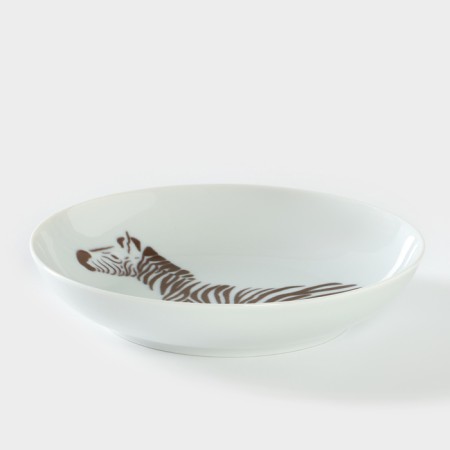 Porcelain plate "Safari. Zebra ", d = 20.5 cm-1