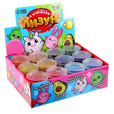 Lizun "unicorn", firm, mix color-1