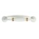 PC176BL LIGHT tundra handle, m/o 96 mm, white color with gold