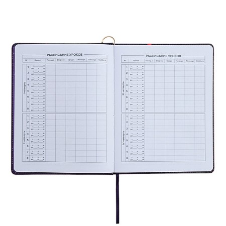 Universal Diary Grade 1-11, 48 sheets "Magic Cat", a solid cover of artificial leather, lies, universal cheat sheet, block 80 g/m2-9