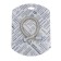 Shower hose "TsS-SM" SK600585, 1/2, 40 cm, conical nut, stainless steel