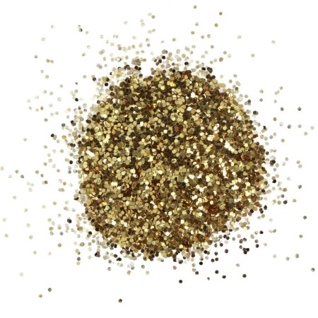 Decor of sparkles Luxart luxglitter (dry), 20 ml, large gold-2