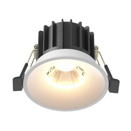 Built-in lamp Technical DL058-12W3K-W ROUND, 80x80x60 mm, LED, 12W, 920LM, 3000K, white color