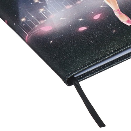 Universal Diary Grade 1-11, 48 sheets "Princess-ballerina", solid cover of artificial leather, lies, universal cheat sheet, block 80 g/m2-6