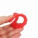 Silicone teether "strawberry", mix color, button