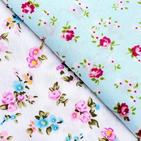 A set of fabric patchwork "Etude in lilac tones", 50 x 50 cm-1