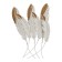 Wall metal decor "Fogger" white with gold 92x60x3 cm