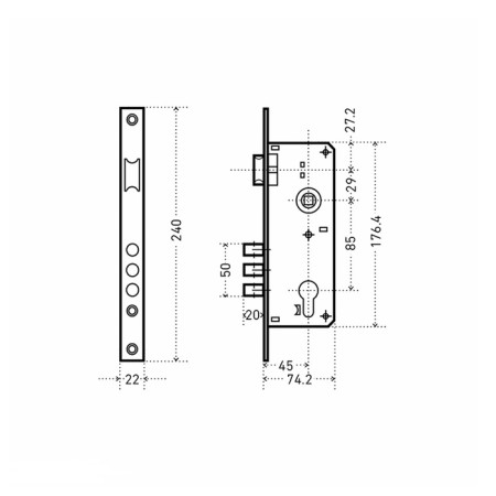 Smeal "Allur" Castle 9045-3RB GP, without c/m, without a handle-1