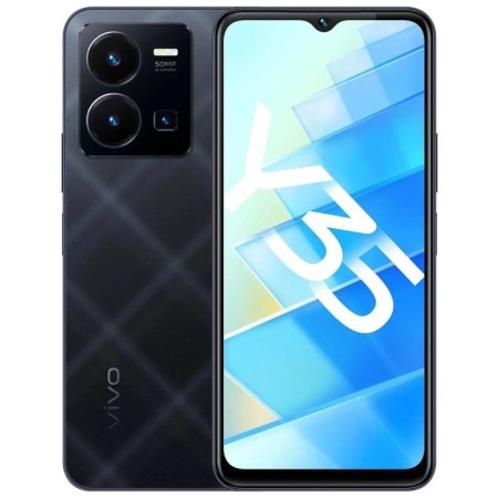 Smartphone Vivo Y35, 6.58 ’’, IPS, 4 GB, 64 GB, 50 MP, 16 MP, LTE, NFC, 5000 mAh, black