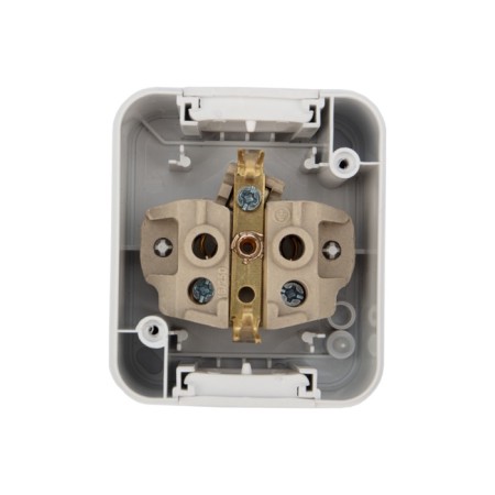 Single (ceramics) Mini OG IP54, with grounding, o/y, white kranz-4
