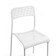 The mesh stool is white