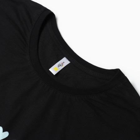 Female-home set (T-shirt, shorts), Black-Timnet strip color, river 42-5